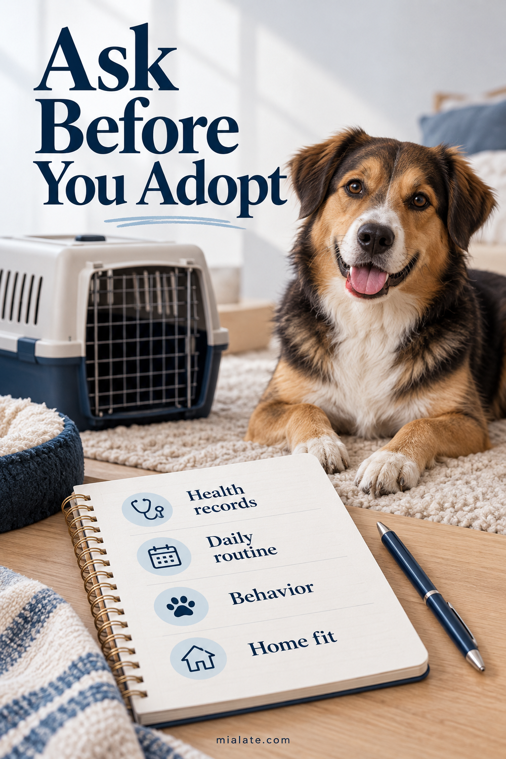 AI-created illustration for Ask Before You Adopt — MiaLate