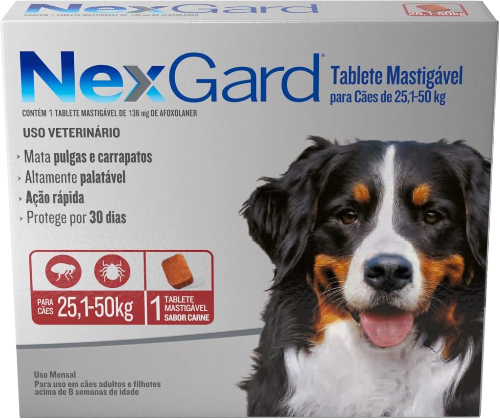 NexGard para cães contra pulgas e carrapatos